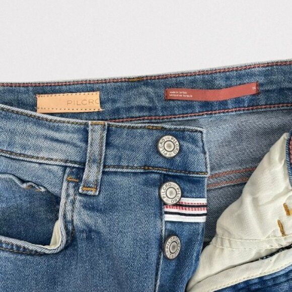 Anthropologie Pilcro High Rise Button Fly Stretch  Flare Jeans Size 25 - Picture 5 of 9